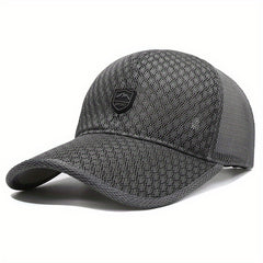 Unisex Breathable Adjustable Baseball Cap With Letter Patch