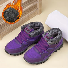 Thick Sole Warm Hiking Boots Non slip Low Top Outdoor Shoes