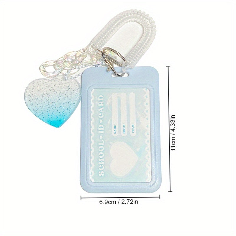 Vertical High Value Card Holder Flash Love Clouds Gradient