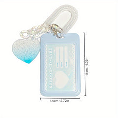 Vertical High Value Card Holder Flash Love Clouds Gradient