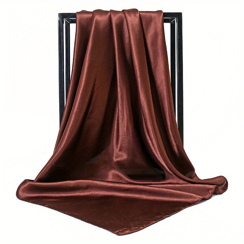 Hip Hop Street Dance Solid Silk Scarf Men's Dancing Bandana Marine Stage