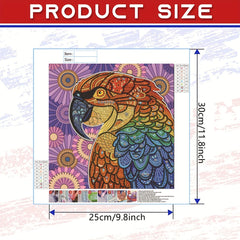 Parrot Diamond Painting Kit, DIY 5D Home Wall Decor