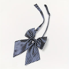 Striped Tie Men's Formal Business Zipper Slacker Easy Pull