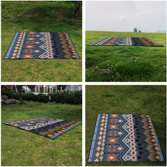 Retro Printed Picnic Mat Waterproof Foldable Beach Mat