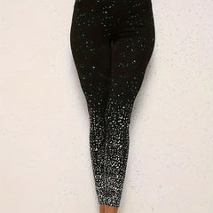 Dalmatian Print Skinny Leggings Women's Clothing