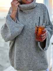 Turtleneck Sweater Long Sleeve Pullover Jumper