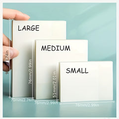50 Transparent Sticky Notes for Notebooks & Diaries School & Office Supplies