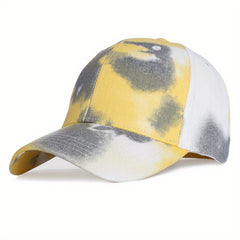 Tie Dye Print Baseball Cap Adjustable Dad Hats Unisex Hip Hop Sun Hats