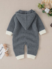 Baby Onesie Sweater Newborn Hooded Long Sleeve Casual Jumpsuit