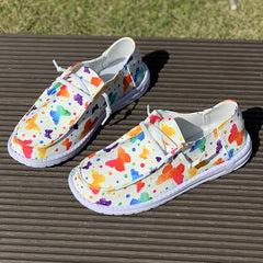 Women's Butterfly & Polka Dot Outdoor Skate Shoes