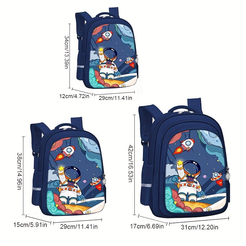 Primary School Astronaut Rocket Backpack for Grades 1-6