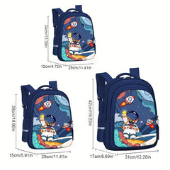 Primary School Astronaut Rocket Backpack for Grades 1-6