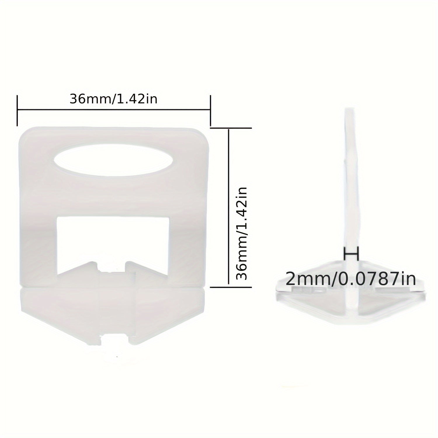500pcs Tile Leveling Clips 1.5mm 2mm 3mm