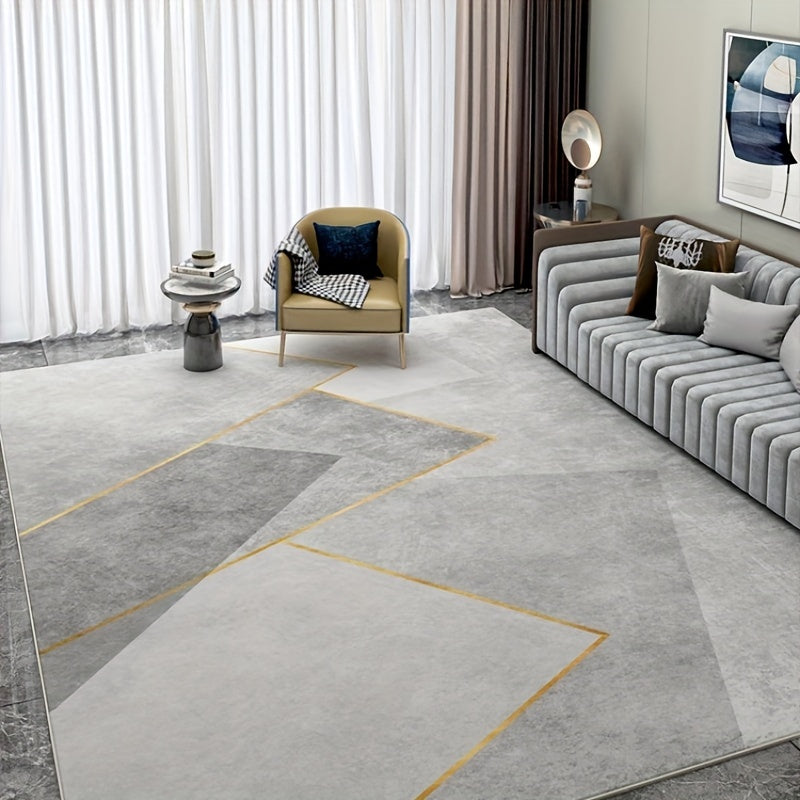 Soft Modern Abstract Area Rug Non Slip Carpet for Living Room
