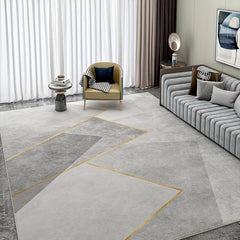 Soft Modern Abstract Area Rug Non Slip Carpet for Living Room