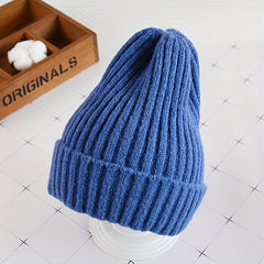 Fashionable Kids Beanie Hat Ear Protection Windproof Sport Knit Hand Wash