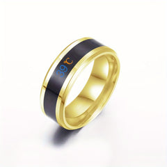 Stainless Steel Single Ring Casual Jewelry For Couples