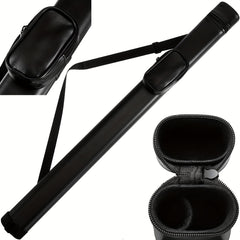 1pc Pool Cue Hard Case Holds 1 Butt and 1 Shaft Protective Carrying Bag