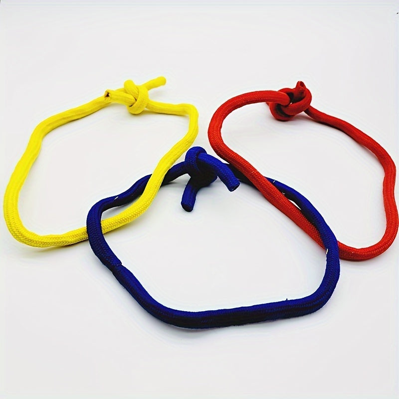 3pcs Ultimate Three Ring Magic Set Rope Chain Illusions for Mind Reading Fun