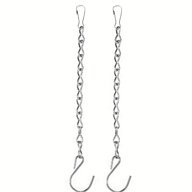 2pcs Hanging Chain For Bird Feeders Planters Lanterns And Ornaments Silvery