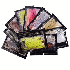 20pcs Soft Fishing Worms 0.8g Artificial Bait Swimbaits for Carp Bass