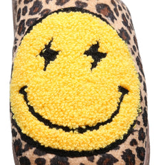 Leopard Pattern Plush Slippers Comfortable & Warm Home Shoes