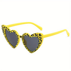 Leopard Print Frame Glasses UV400 Sunglasses for Girls