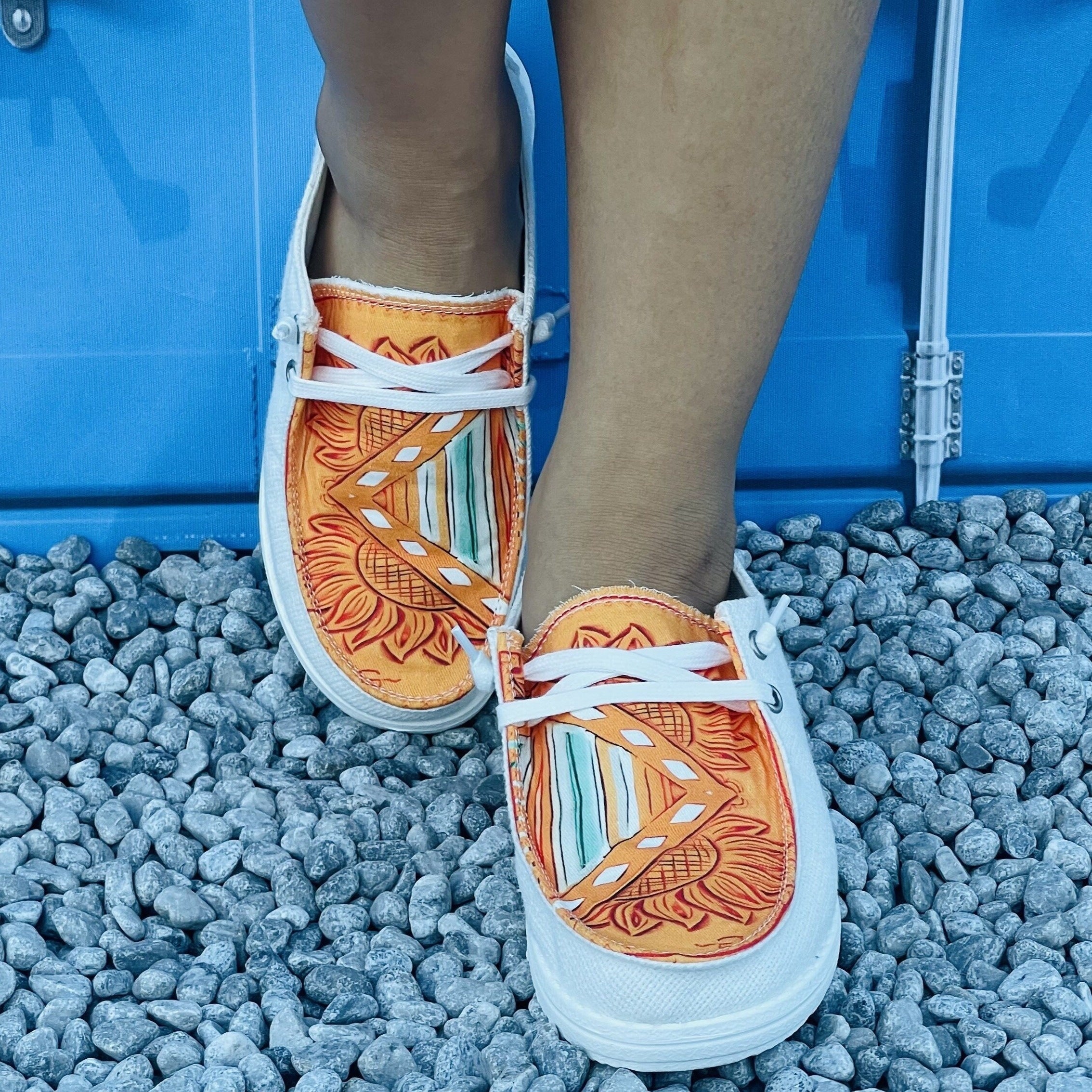 Sunflower Slip-On Women's Casual Flat Sneakers Outdoor Sports Shoes