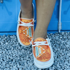 Sunflower Slip-On Women's Casual Flat Sneakers Outdoor Sports Shoes