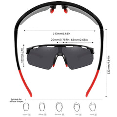 Polarized UV Protection Sports Sunglasses for Outdoor Activities