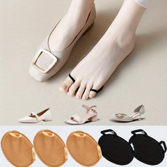5 Pairs Forefoot Cushion Pads Non slip High Heel Insoles Invisible Socks