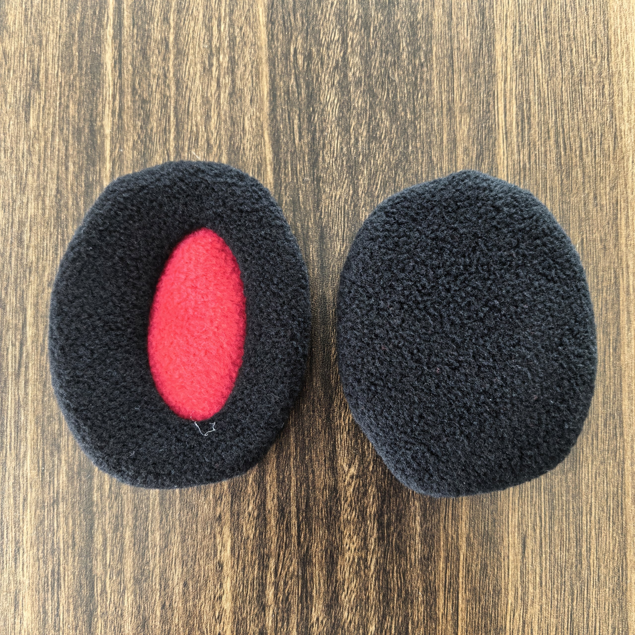 Soft Pink Fleece Lined Ear Muffs No Headband Hand Wash Fitted Fit