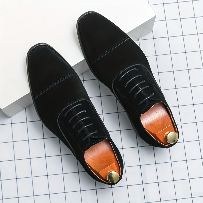 Men's Vintage Lace Up Dress Shoes Smart Casual Walking Shoes