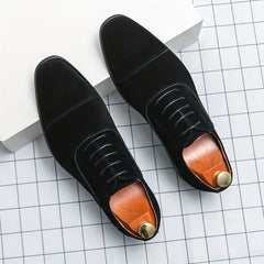 Men's Vintage Lace Up Dress Shoes Smart Casual Walking Shoes