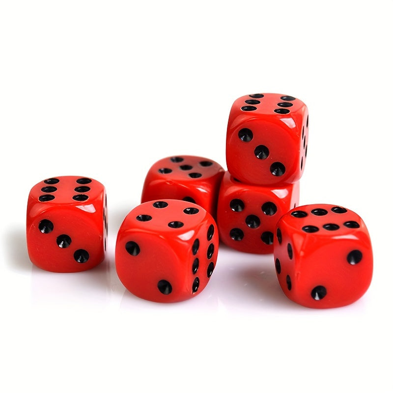 10pcs Acrylic Dice 16mm Round Corner Game Dice