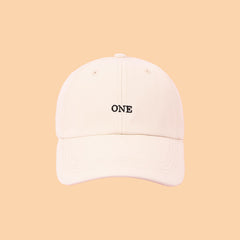 Men Adjustable Embroidery ONE Baseball Cap