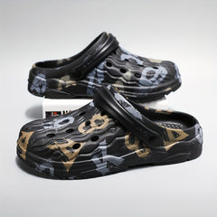 Women's Graffiti Clogs Hollow Out Garden Shoes Outdoor Shoes