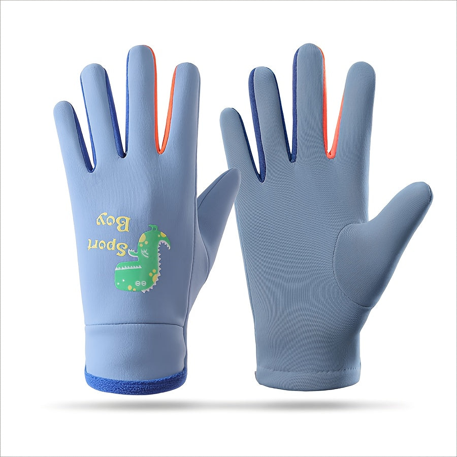 Cartoon Night Lighting Gloves for Winter Sports