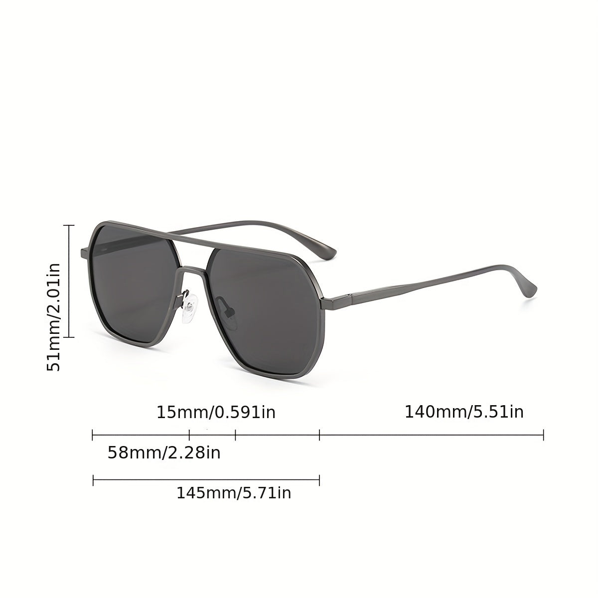 Men's UV Resistant Casual Sunglasses with Glasses Box
