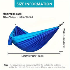 Portable Anti-rollover Hammock for Camping with Ropes