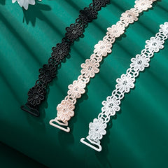 3 Pairs Lace Flower Underwear Straps Sexy All match Anti-slip Bra Straps