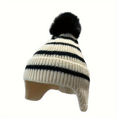 Children's Striped Warm Keeping Hat
