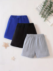 3pcs Boys Quick Drying Shorts for Summer Outdoor