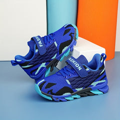 Boys Camo Low Top Sneakers Lightweight Breathable Anti-Slip Shoes