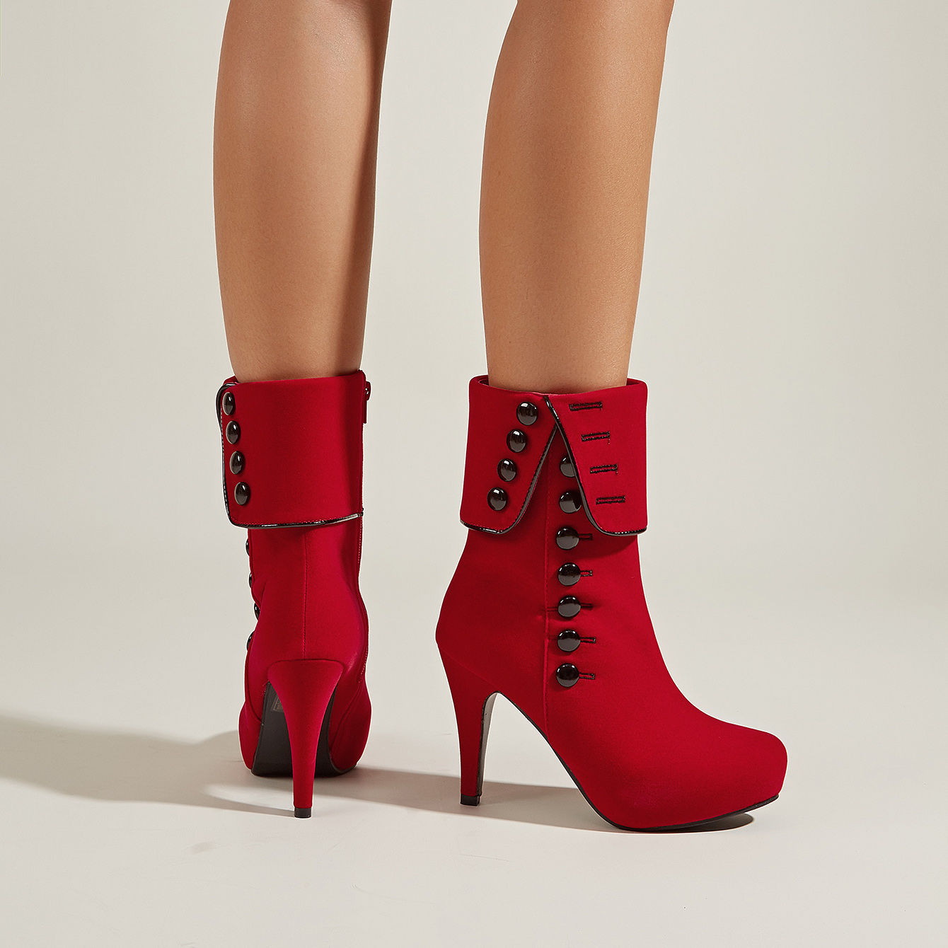 Stiletto High Heel Suede Ankle Boots for Women
