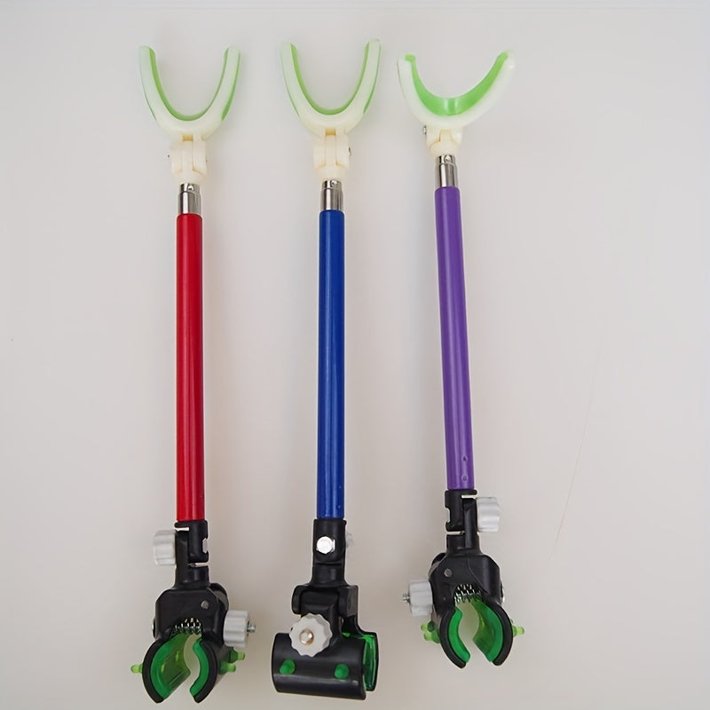 Adjustable Fishing Rod Bracket with Hanging Shelf