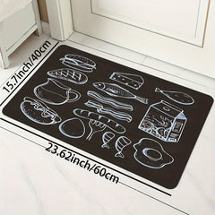 Soft Kitchen Rug Anti Fatigue Cushioned Waterproof Mat Non Slip