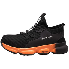 Men's Steel Toe Work Safety Shoes Anti Smashing Non-Slip