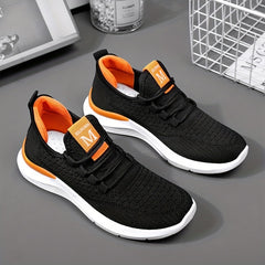 Women's Lace Up Knit Sneakers Breathable Lightweight Sport Shoes