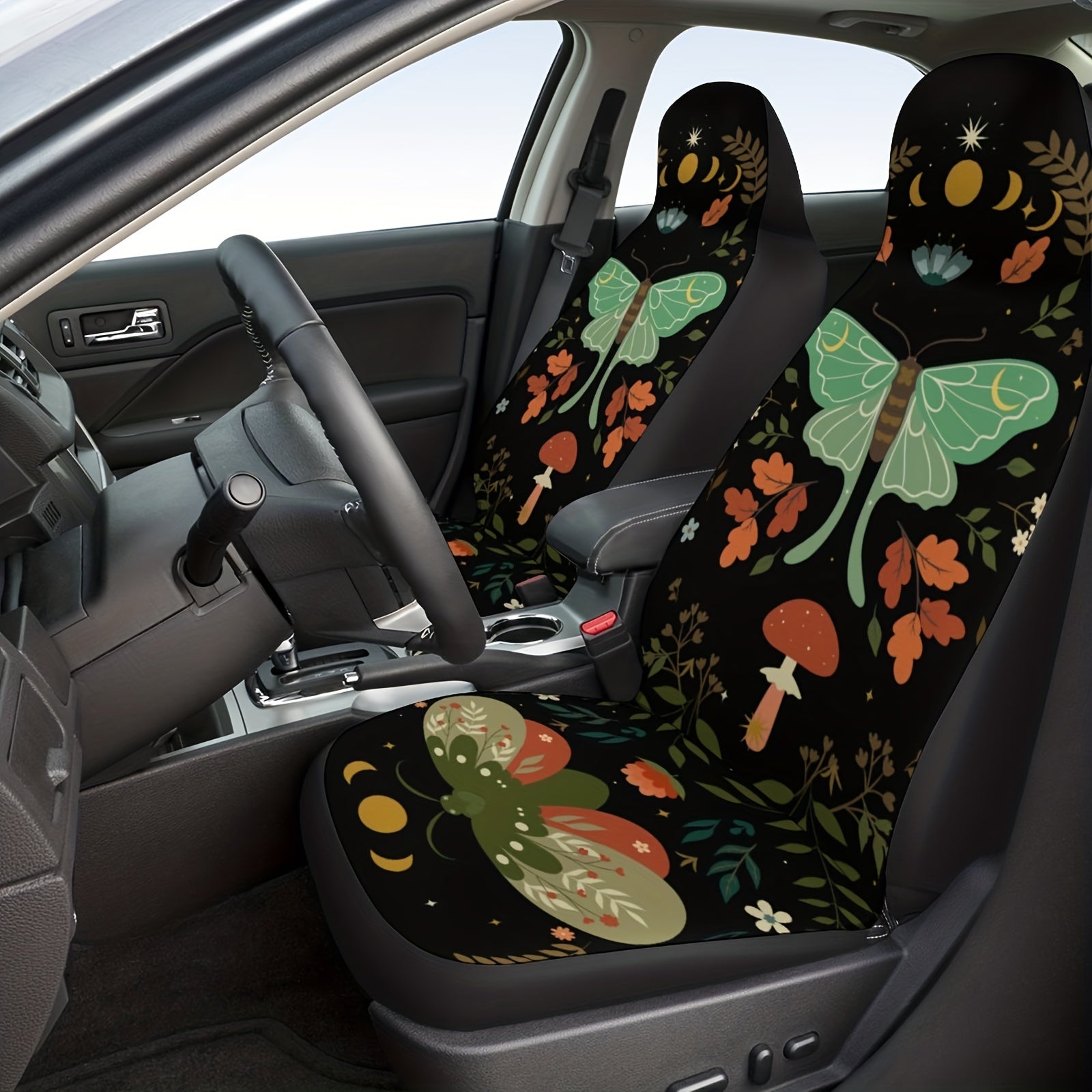 1pc Animal Print Universal Seat Cover - Wild Charm for Your Car Interior